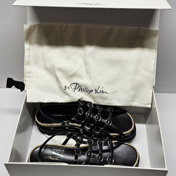 RARE 3.1 Phillip Lim Yasmine Cage Espadrille Sandal US W Size 9 NEW - Picture 2 of 7